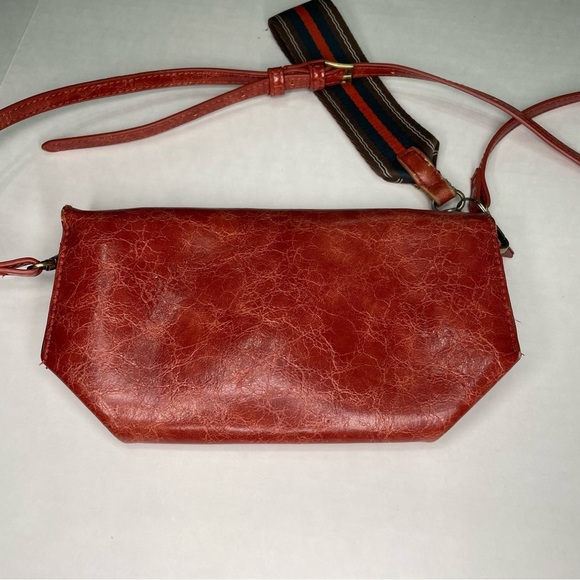 Anthropologie Red Crossbody Bag with Tassel Detail - Picture 6 of 9
